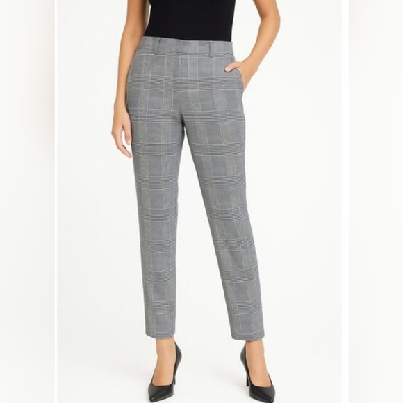 GAP Pants - Gap Chatham Black White Houndstooth Glen Plaid Dress Ankle Pants 4 NWOT.
